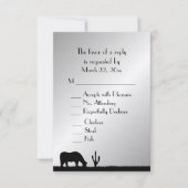 Westerse bruiloft RSVP (Voorkant)