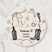 Westerse Bruiloftsfeest Dank Je Bedankjes Labels (Voorkant)