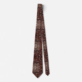 Westerse bruine namaakleren diamant das (Voorkant)