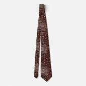 Westerse bruine namaakleren diamant das (Achterkant)