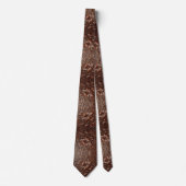 Westerse bruine namaakleren getooide retro heren s stropdas (Voorkant)