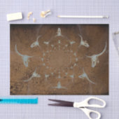 Westerse bruine rustieke grunge abstracte stierens tissuepapier (Craft)