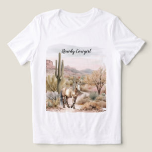 Westerse Cactuspaard Tri-Blend Shirt
