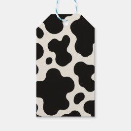 Westerse Charme Rodeo Seizoen Fun Koeienprint Cadeaulabel