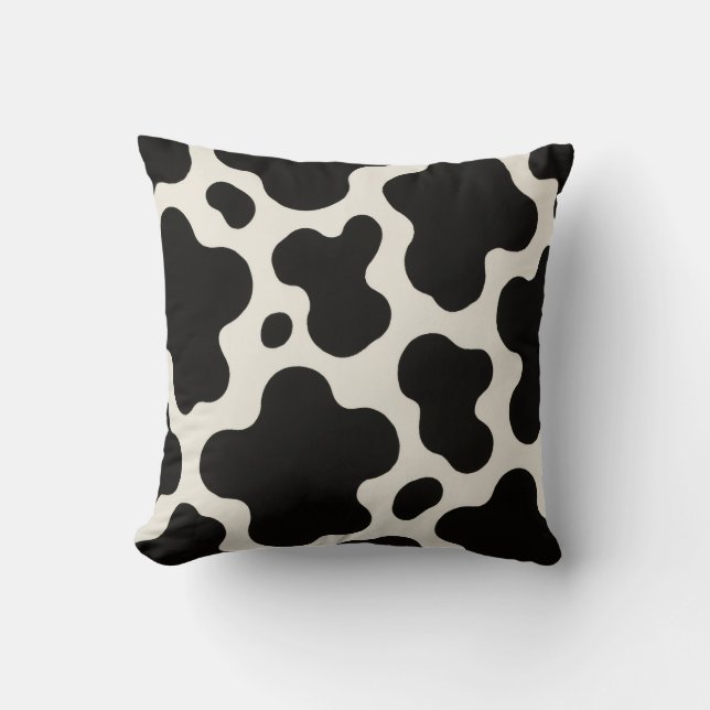 Westerse Charme Rodeo Seizoen Fun Koeienprint  Kussen (Voorkant)
