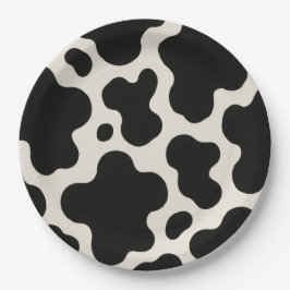 Westerse Charme Rodeo Seizoen Fun Koeienprint Papieren Bordje