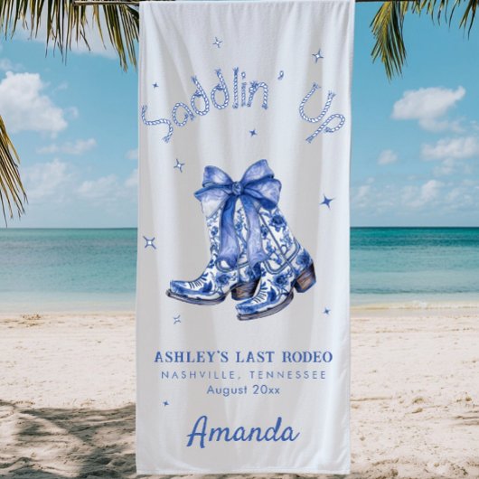 Westerse Chinoiserie Zadel Op Bruidsfeestje Strandlaken