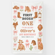 Westerse Coquette Cowgirl 1e Verjaardag Roze