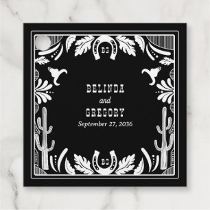 Westerse Country Cowboy Rustieke Bruiloft Bedankjes Labels