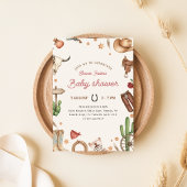 Westerse Cowboy Baby Shower Kaart