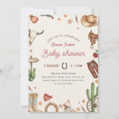 Westerse Cowboy Baby Shower Kaart (Voorkant)