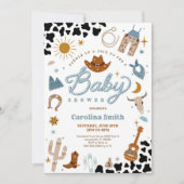 Westerse Cowboy Baby Shower Uitnodiging (Voorkant)