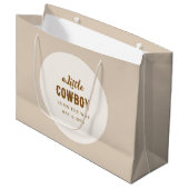 Westerse Cowboy Cadeautas - Effen Zand Wit voor Jo (Voorkant Gekanteld)