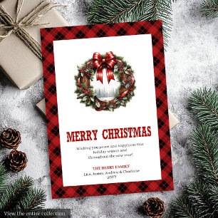 Westerse cowboy country thema kerstkaarten feestdagenkaart