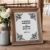 Westerse Cowboy Country Trouwkaarten Cadeaus Bord Poster