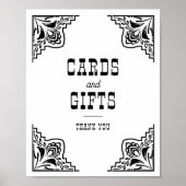 Westerse Cowboy Country Trouwkaarten Cadeaus Bord Poster (Voorkant)