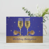 Westerse Cowboy Cowgirl Trouwfeest Uitnodiging Ont (Staand voorkant)