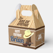 Westerse Cowboy Favor Dozen | Rustieke Landelijke  Bedankdoosjes (Achterkant)