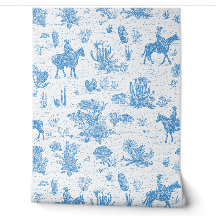 Westerse Cowboy Paard Cactus Woestijn Toile