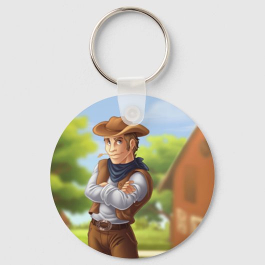 Westerse Cowboy Promotie Sleutelhanger (Voorkant)