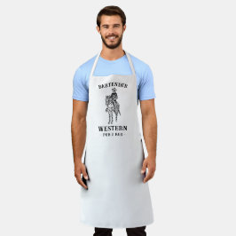 Westerse Cowboy Pub & Bar Aangepaste Barman Schort