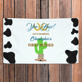 Westerse Cowboy Rodeo Verjaardag Spandoek