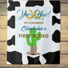 Westerse Cowboy Rodeo Verjaardag Wandkleed
