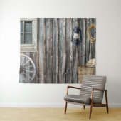 Westerse Cowboy Schuur Tapijt Wandkleed (In Situ (horizontaal))