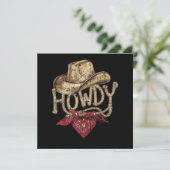 Westerse Cowboy Verjaardagsfeestje  (Staand voorkant)