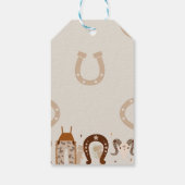 Westerse Cowboy Verjaardagsfeestje Cadeaulabel (Achterkant)