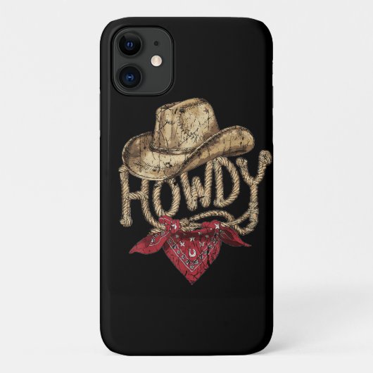 Westerse Cowboy Verjaardagsfeestje Case-Mate iPhone Case (Achterkant)