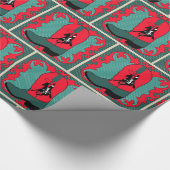 Westerse cowboylaars met Roper-cadeaupapier Cadeaupapier (Hoek)