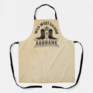 Westerse Cowboylaarzen ADD NAAM Sheriff Sporen Sal Schort