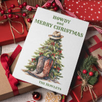 Westerse Cowboylaarzen Kerstboom