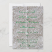 Westerse Cowboylaarzen voor een Trouw met Bloemen  Kaart (Achterkant)