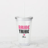 Westerse Cowgirl Aangepaste Bachelorette-feestje Acryl Drinkbeker (Voorkant)