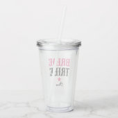 Westerse Cowgirl Aangepaste Bachelorette-feestje Acryl Drinkbeker (Achterkant)