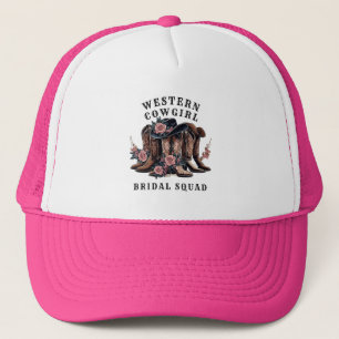 Westerse Cowgirl Bruidsmeisjes T-Shirt Trucker Pet