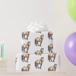 Westerse Cowgirl Cowboy Paard Verjaardag Cadeaupapier