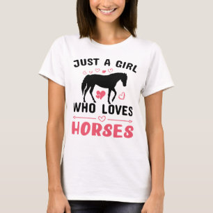Westerse Cowgirl Paardrijden Paard T-shirt