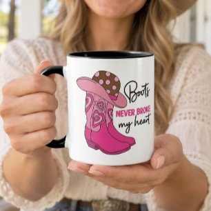 Westerse Cowgirl Roze Laarzen Country Line Dancing Mok
