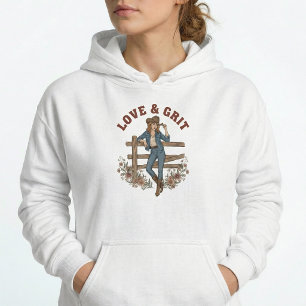 Westerse Cowgirl Vintage Trui met Capuchon Cadeau Hoodie