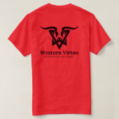 Westerse Deugd T-shirt (Design achterkant)