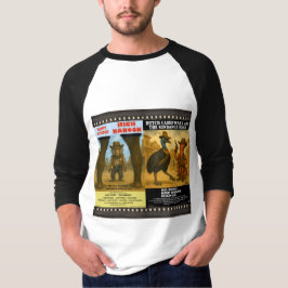 Westerse dierfilm-posterparodie t-shirt