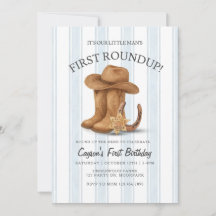Westerse eerste verjaardag | Cowboy | Eerste Round