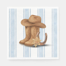 Westerse eerste verjaardag | Cowboy | Eerste Round Servet