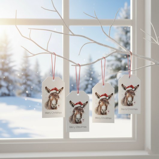 Westerse Ezel Afwerking Cadeaulabel