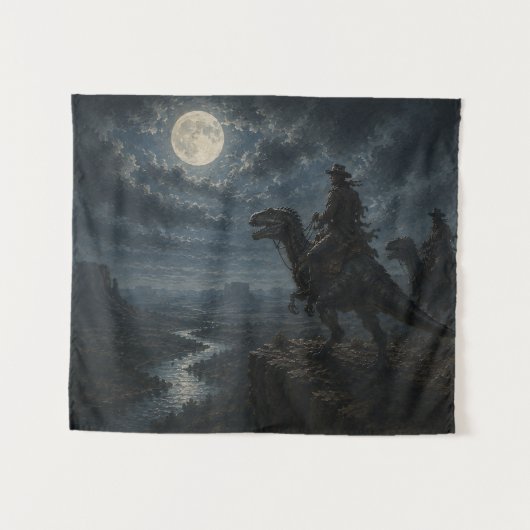 Westerse fantasiekunst wandkleed (Voorkant (horizontaal))