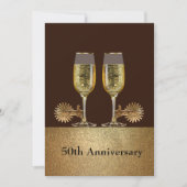 Westerse Feestampagne en Cowboy Hoed Aangepast Kaart (Voorkant)