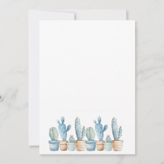 Westerse feestje voor onze kleine cowboy baby  kaart (Achterkant)